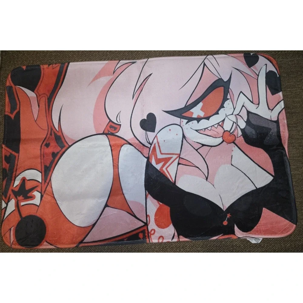 Cherri Bomb FLOOR Mat Desk Rug‎ Matches Hazbin Hotel Valentine's 2023 Playmat
